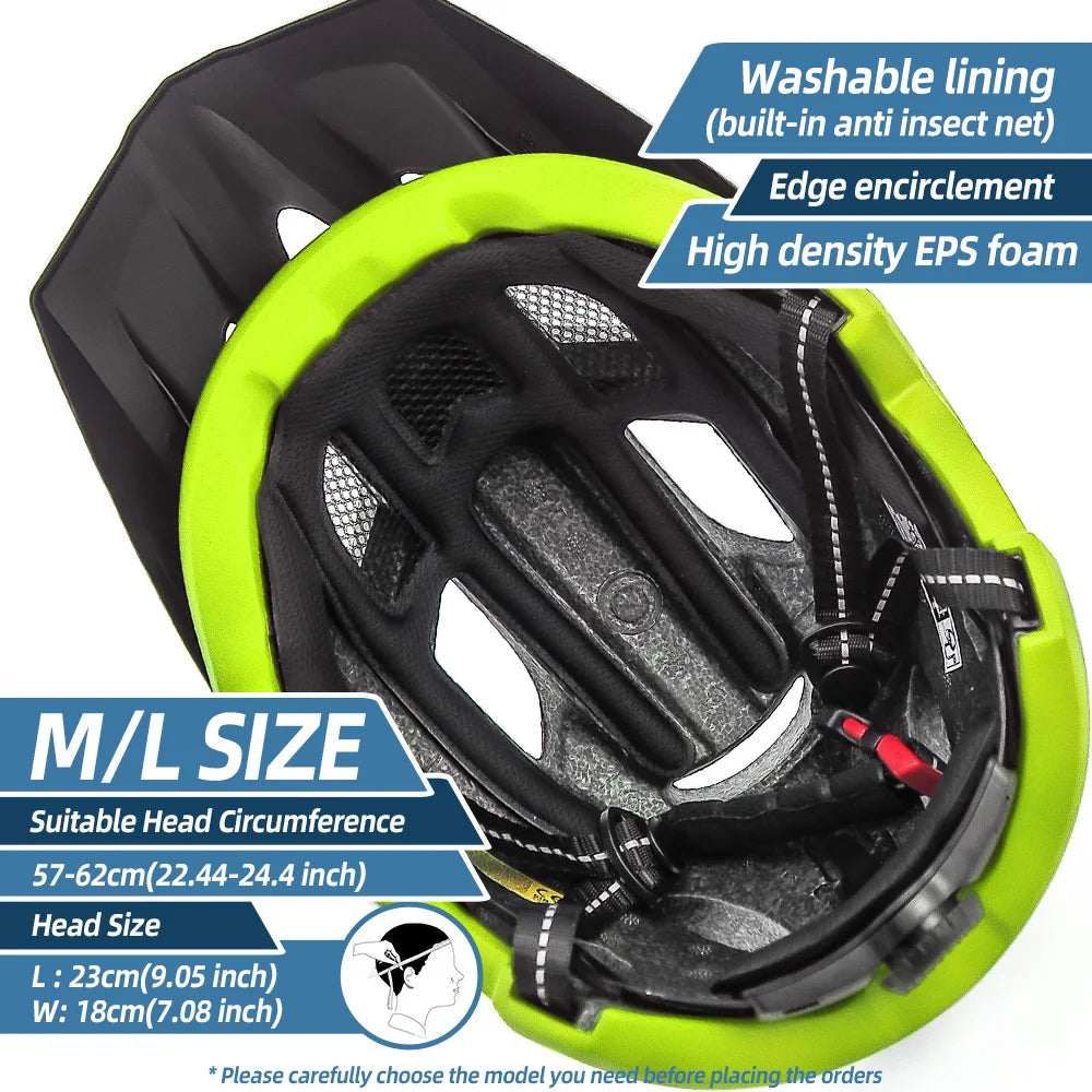 VICTGOAL Bike Helmet LED With Sun Goggle Visor - Enterprise Express