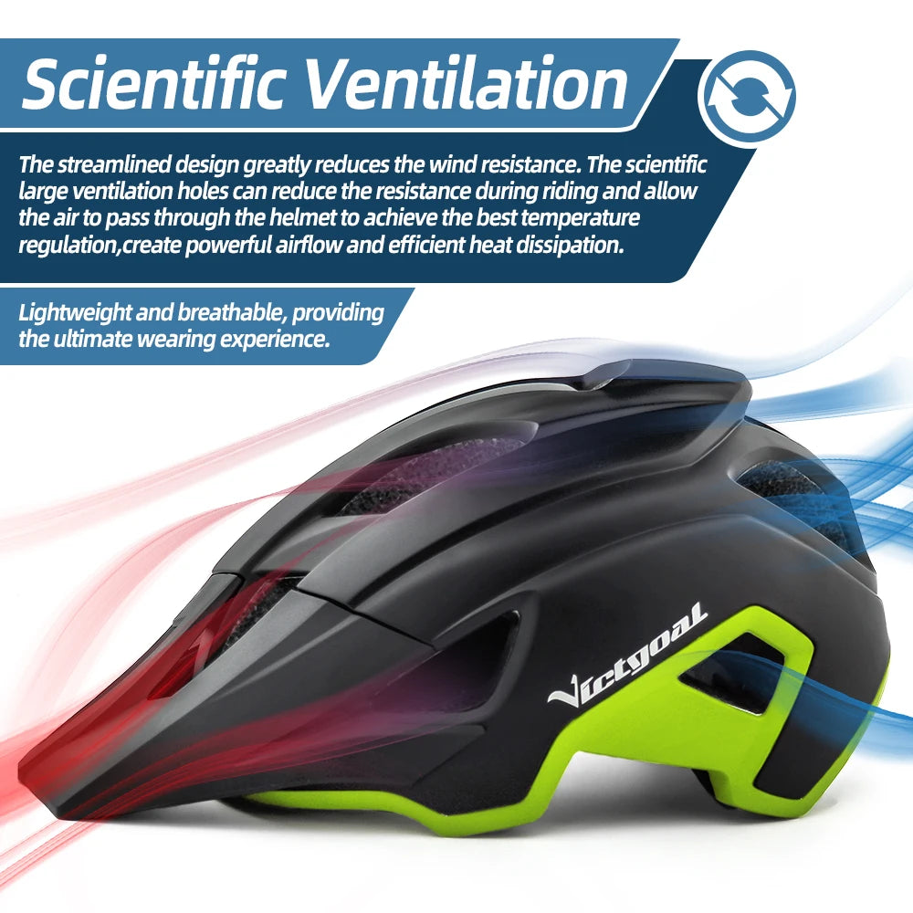 VICTGOAL Bike Helmet LED With Sun Goggle Visor - Enterprise Express