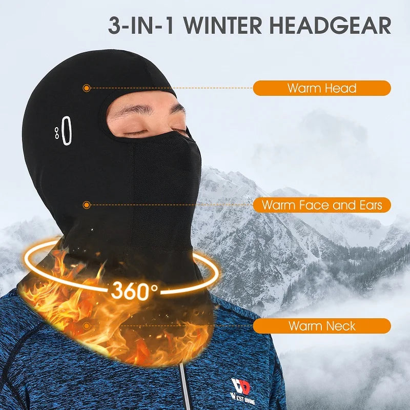WEST BIKING Winter Warm Sports Balaclava - Enterprise Express
