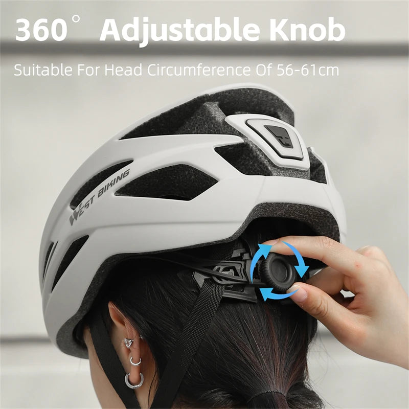 WEST BIKING YP0708120 Magnetic Suction Lens Cycling Helmet - Enterprise Express