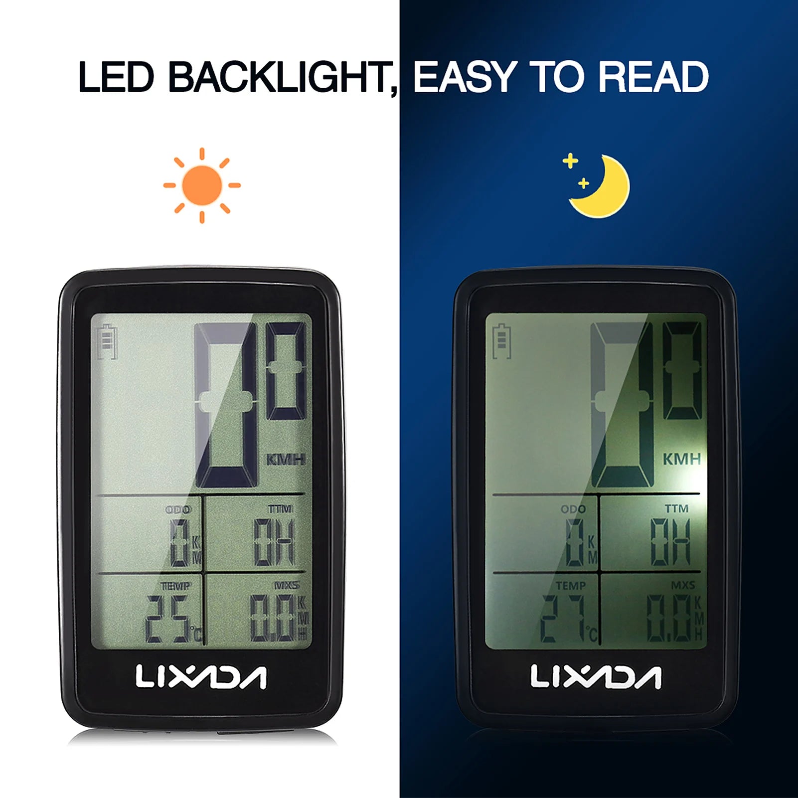 Lixada USB Rechargeable Wireless Bike Cycling Computer Bicycle Speedometer - Enterprise Express