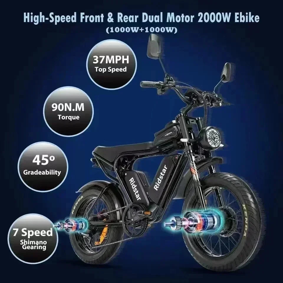 RIDSTAR Q20 Luxury Electric Bike - Enterprise Express