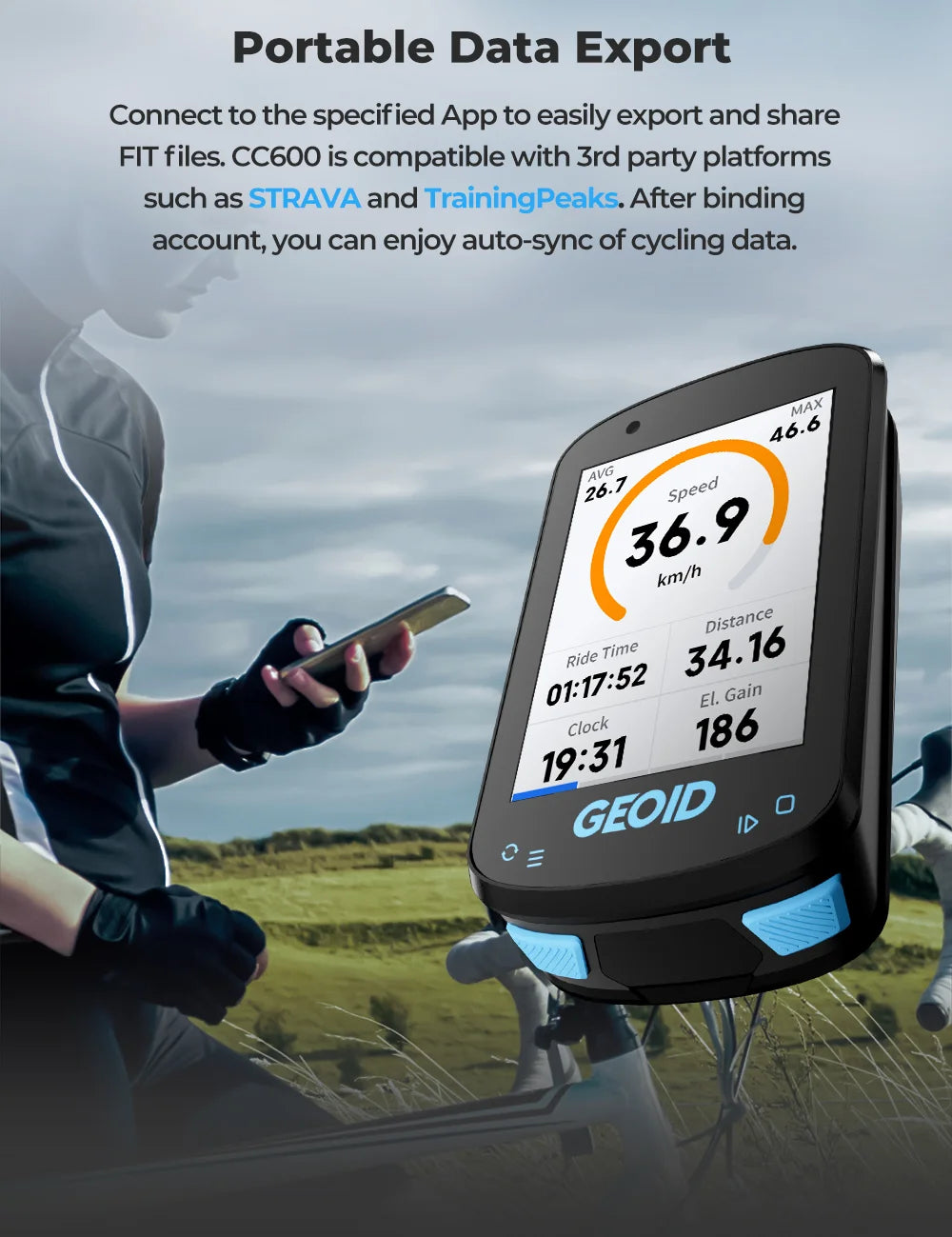 Geoid CC600 Smart Navigation Bicycle Computer - Enterprise Express