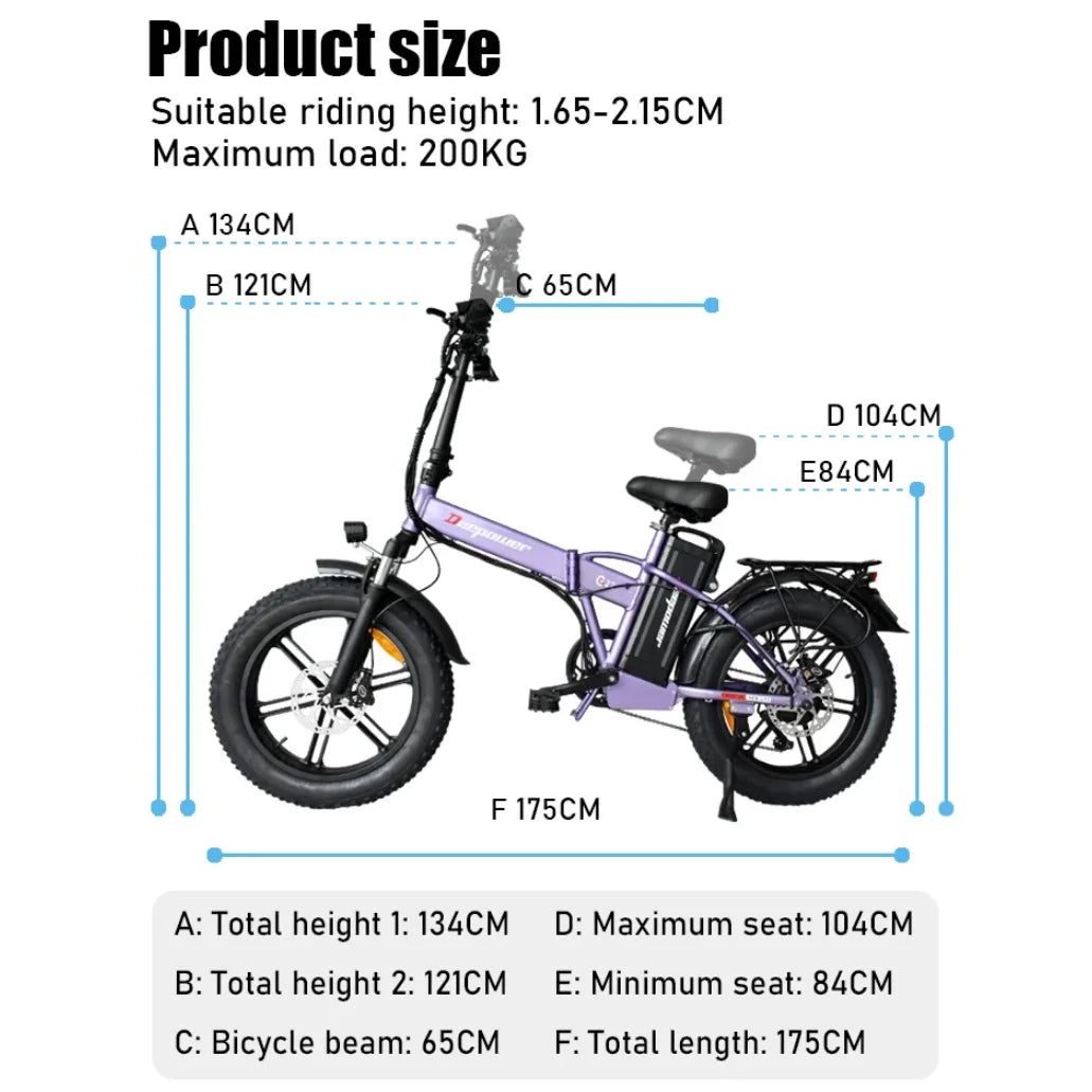DEEPOWER G20 PRO Electric Commuting Bike - 2000W - Enterprise Express